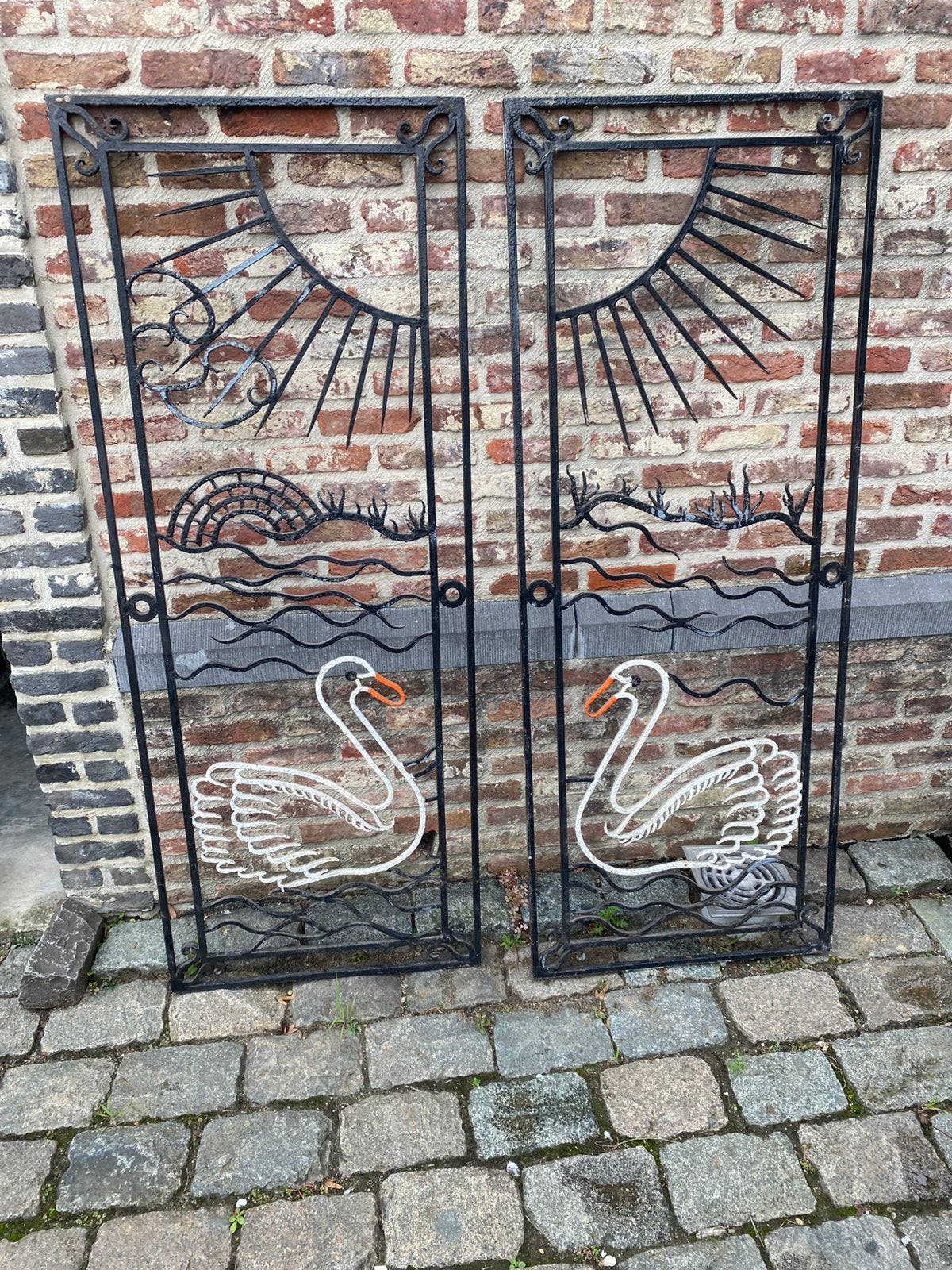 Smeedwerk zwanen, Doe-het-zelf en Bouw, Ophalen of Verzenden, Zo goed als nieuw