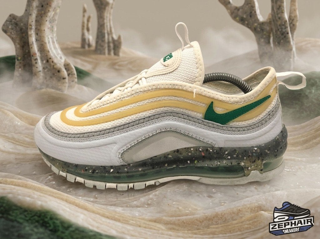 Nike Air Max 97 TerraScape 'White/Malachite' EU41 2022, Enlèvement ou Envoi, Nike, Porté, Blanc