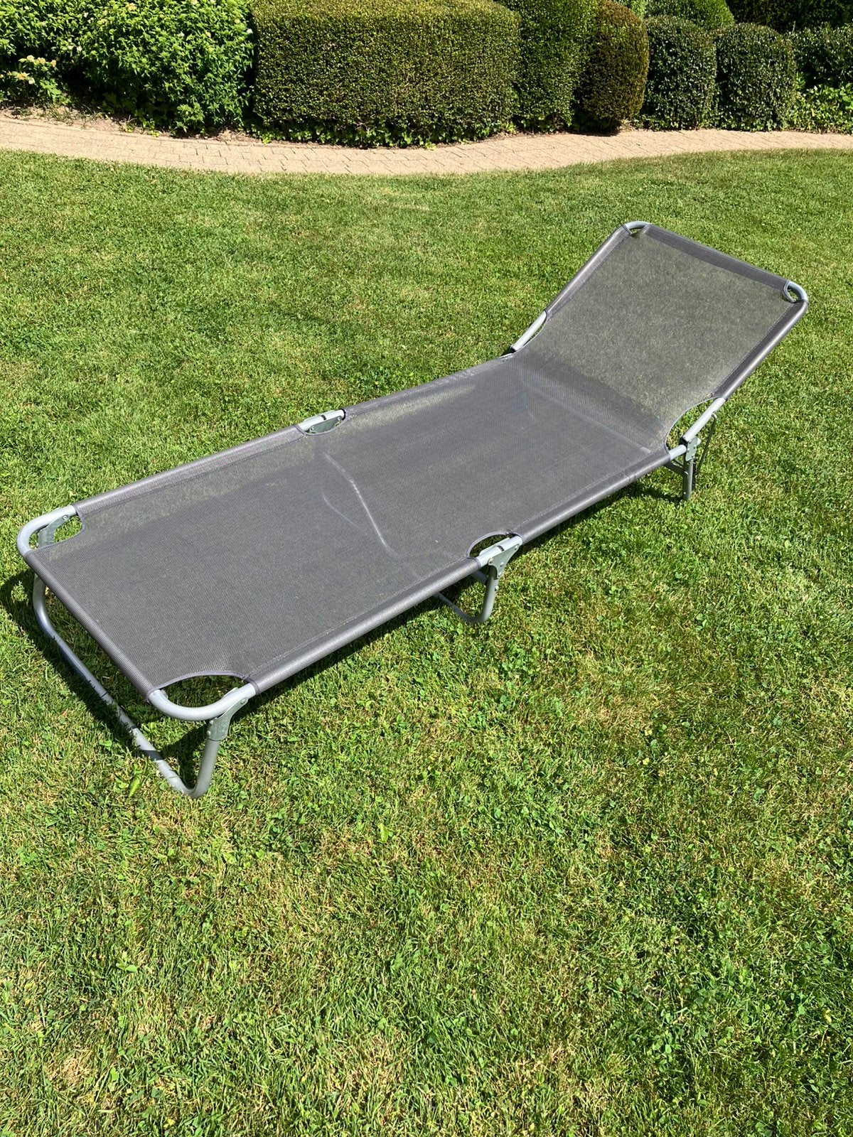 Ligbed voor camping,strand en tuin, Tuin en Terras, Ophalen, Zo goed als nieuw, Verstelbaar