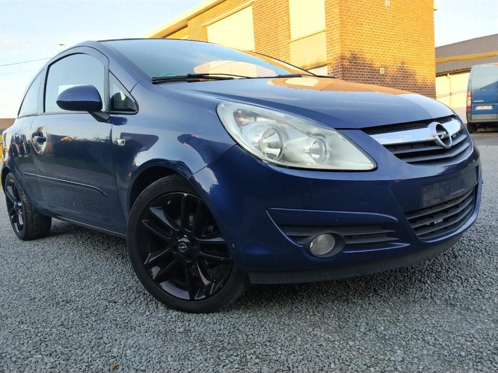 OPEL CORSA/1200cc BENZINE/GEKEURD/GARANTIE, Auto's, Opel, Lichtsensor, Blauw, Bedrijf, Grijs