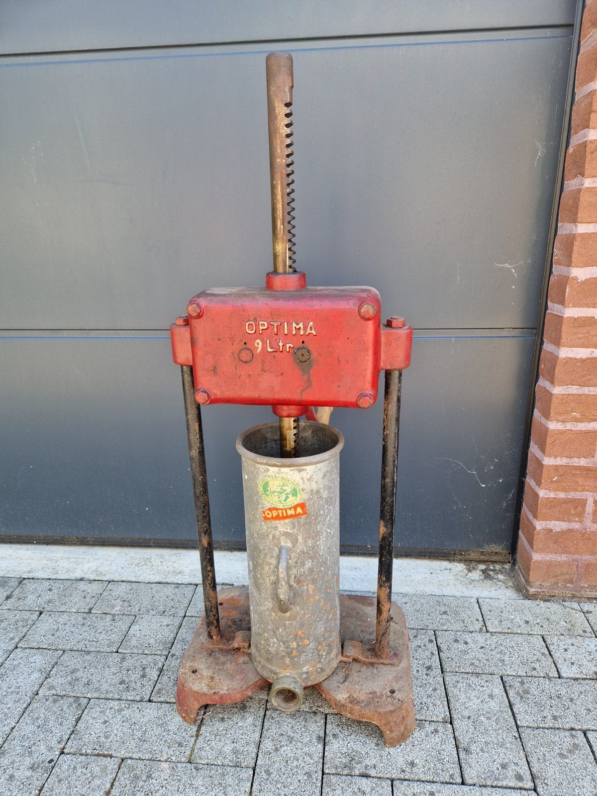 Antieke worstenvuller beenhouwer Optima 9Ltr, Ophalen