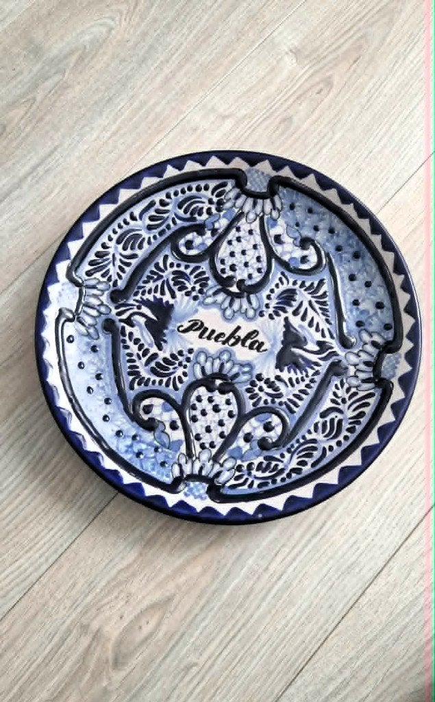 Assiette décorative artisanale du Mexique - Puebla, Enlèvement ou Envoi