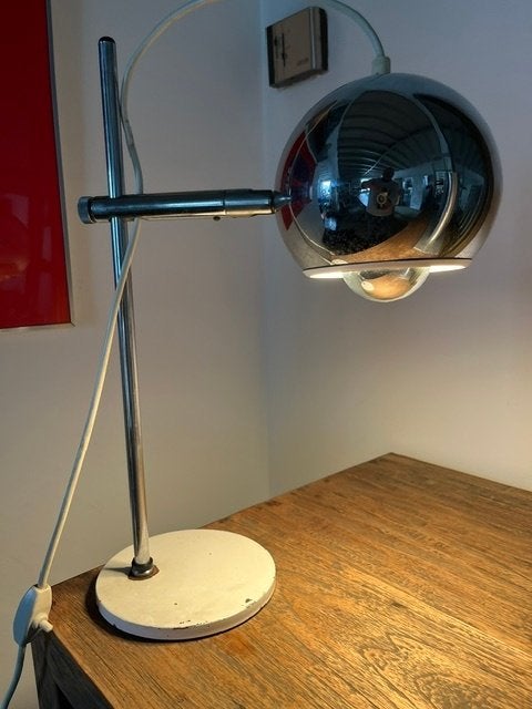Lampe space age eyeball design vintage, Antiquités & Art, Enlèvement