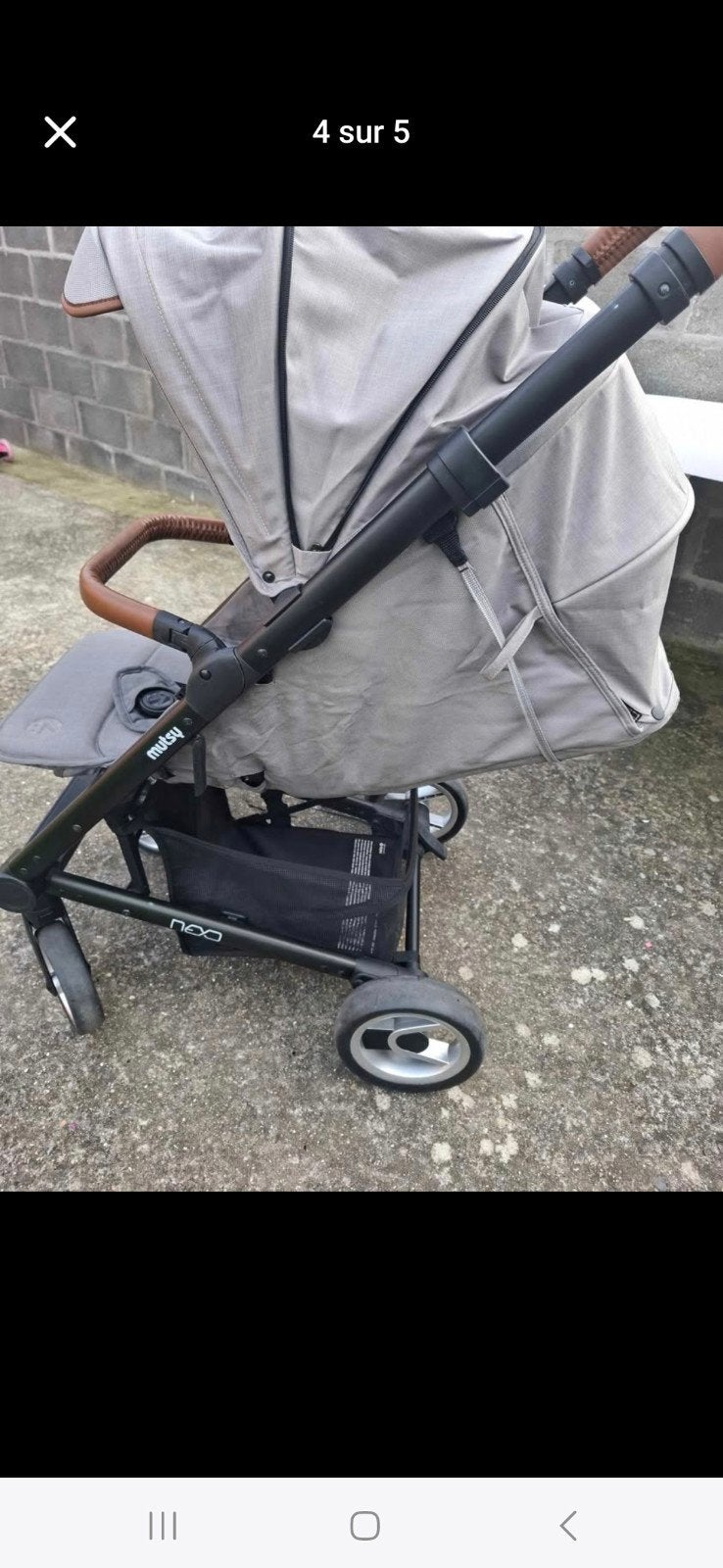 Poussette mutsy nexo, Kinderen en Baby's, Buggy's, Gebruikt, Verstelbare rugleuning
