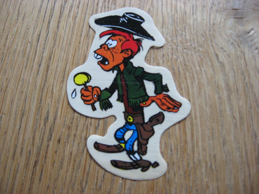 Vintage Sticker Lucky Luke Billy The Kid Smiths Daurgaud Mor, Enlèvement ou Envoi, Autres personnages, Neuf, Image, Affiche ou Autocollant