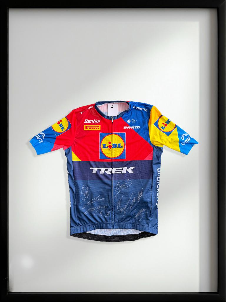 Handgesigneerd wielertruitje Lidl-Trek selectie de Tour 2025, Ophalen, Nieuw, Shirt