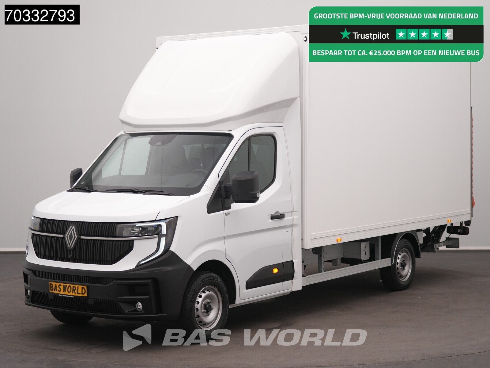 Renault Master 150PK Nieuw Bakwagen Laadklep Meubelbak Koffe, Auto's, Bestelwagens en Lichte vracht, 1998 cc, Stof, 4 cilinders