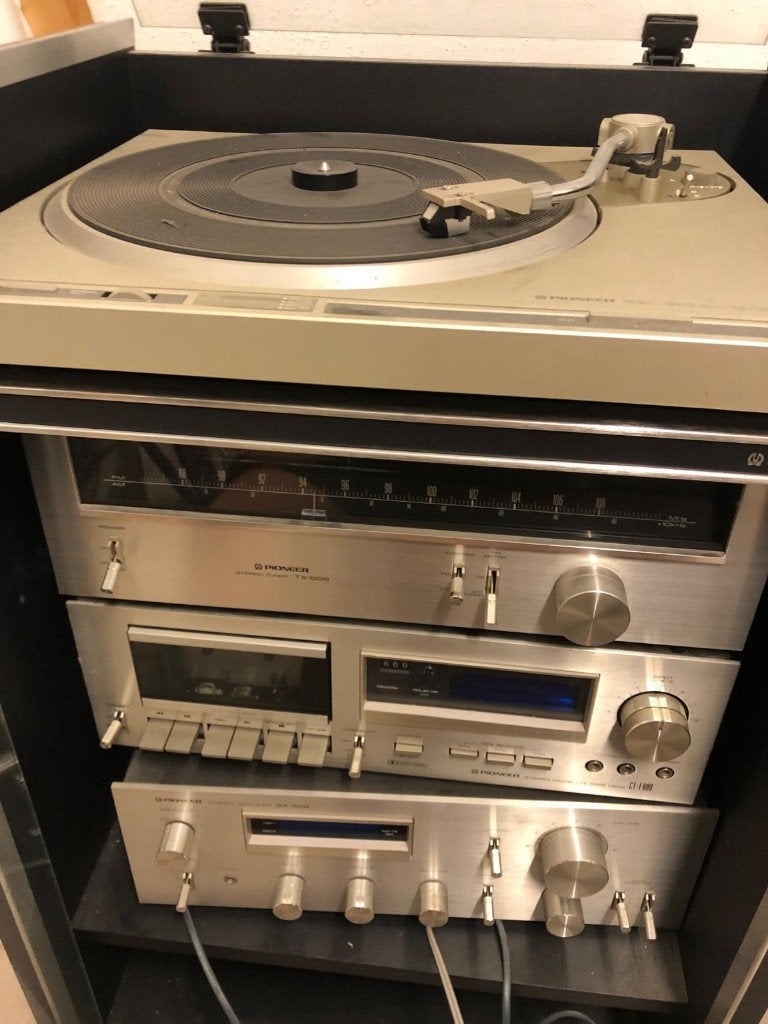 Pioneer hifi toren - complete set, Enlèvement, Utilisé, Deck cassettes ou Lecteur-enregistreur de cassettes, Pioneer