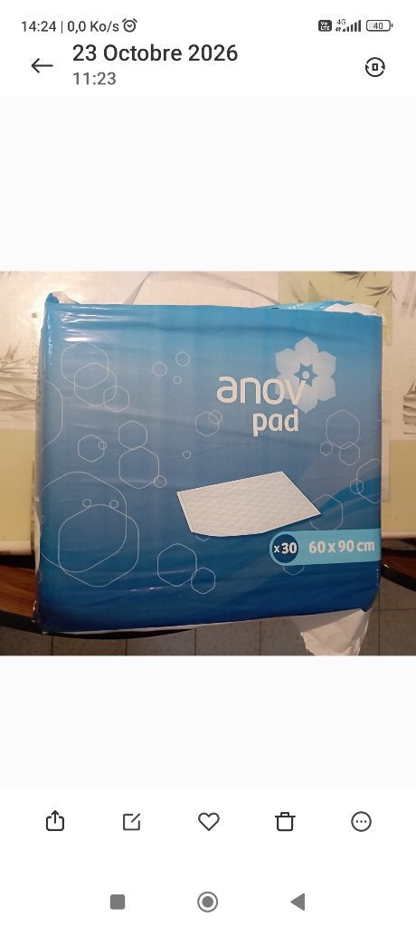 Alèses paquet neuf anov pad, Enlèvement, Neuf
