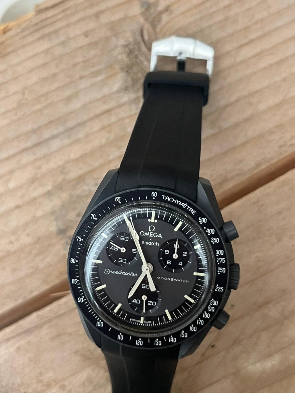 Omega x swatch x wristbuddys, Enlèvement, Comme neuf, Omega