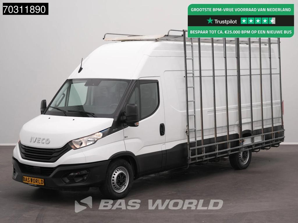 Iveco Daily 35S16 Glasresteel L3H3 160PK Navi Airco Cruise C, Stof, Euro 6, Iveco, Multifunctioneel stuurwiel