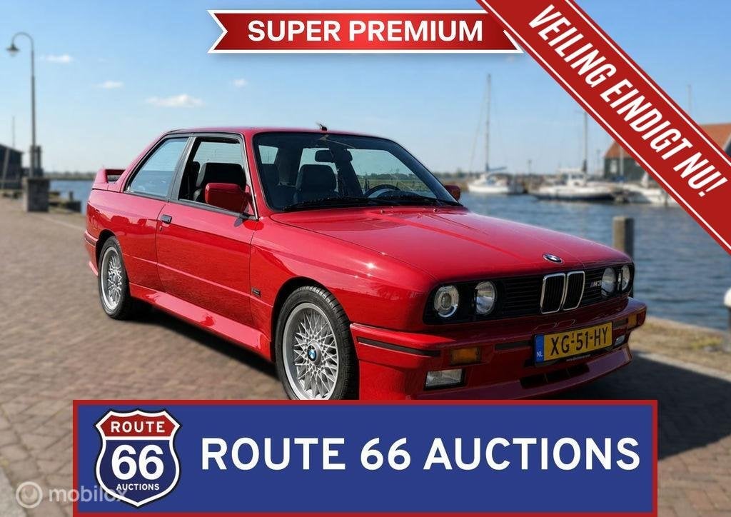 BMW M3 | 1989 | Route 66 Auctions, Auto's, Oldtimers, Zwart, Bedrijf, Handgeschakeld, Overige carrosserie