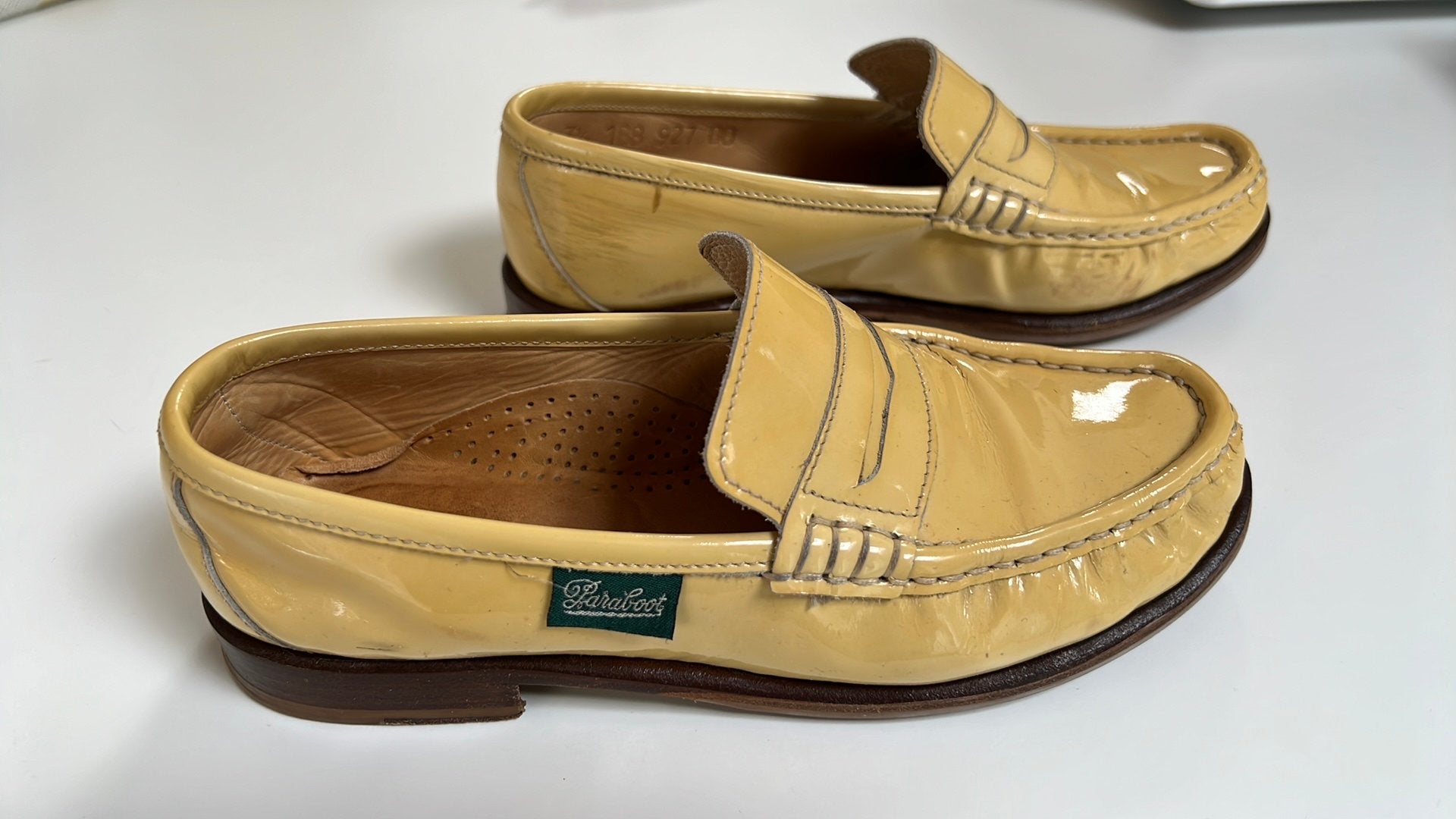 PARABOOT GELAKTE SCHOEN, Vêtements | Femmes, Chaussures, Enlèvement, Porté, Beige, Chaussures basses