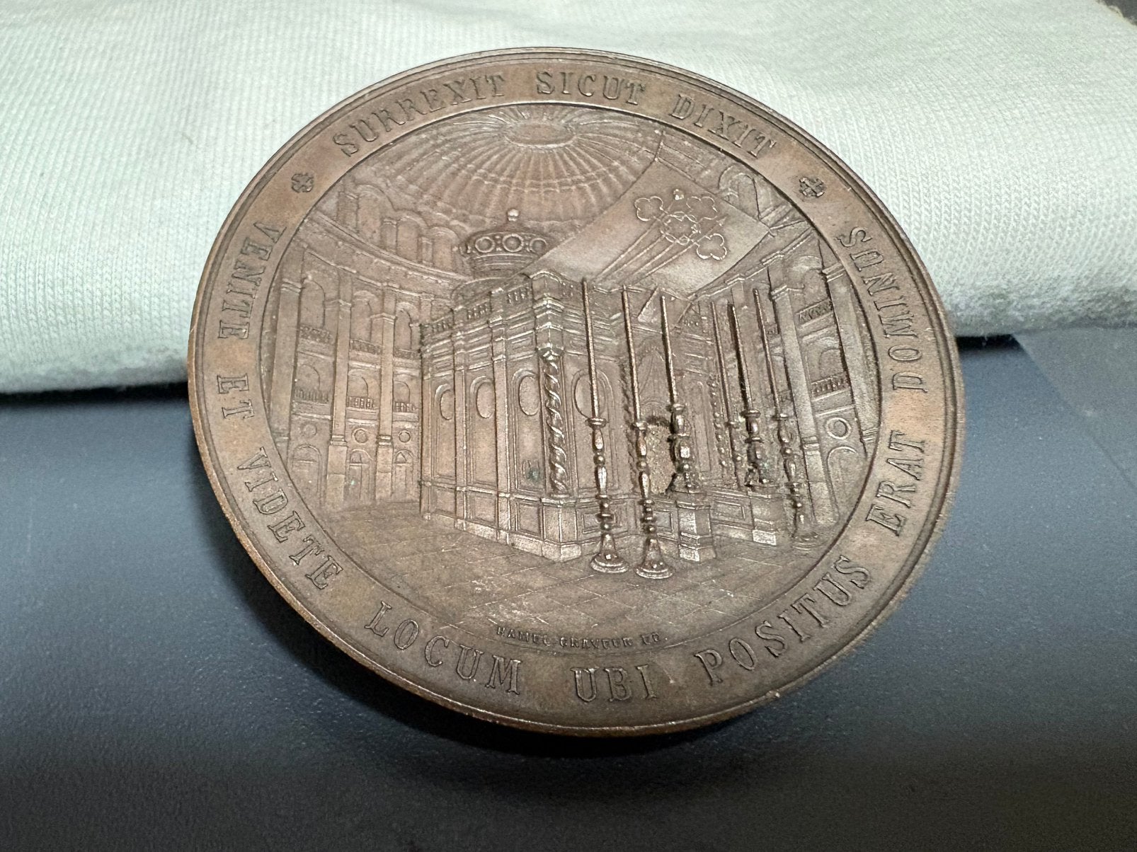 médaille de pèlerin (F) en Terre Sainte — vers 1866/1867, Enlèvement ou Envoi