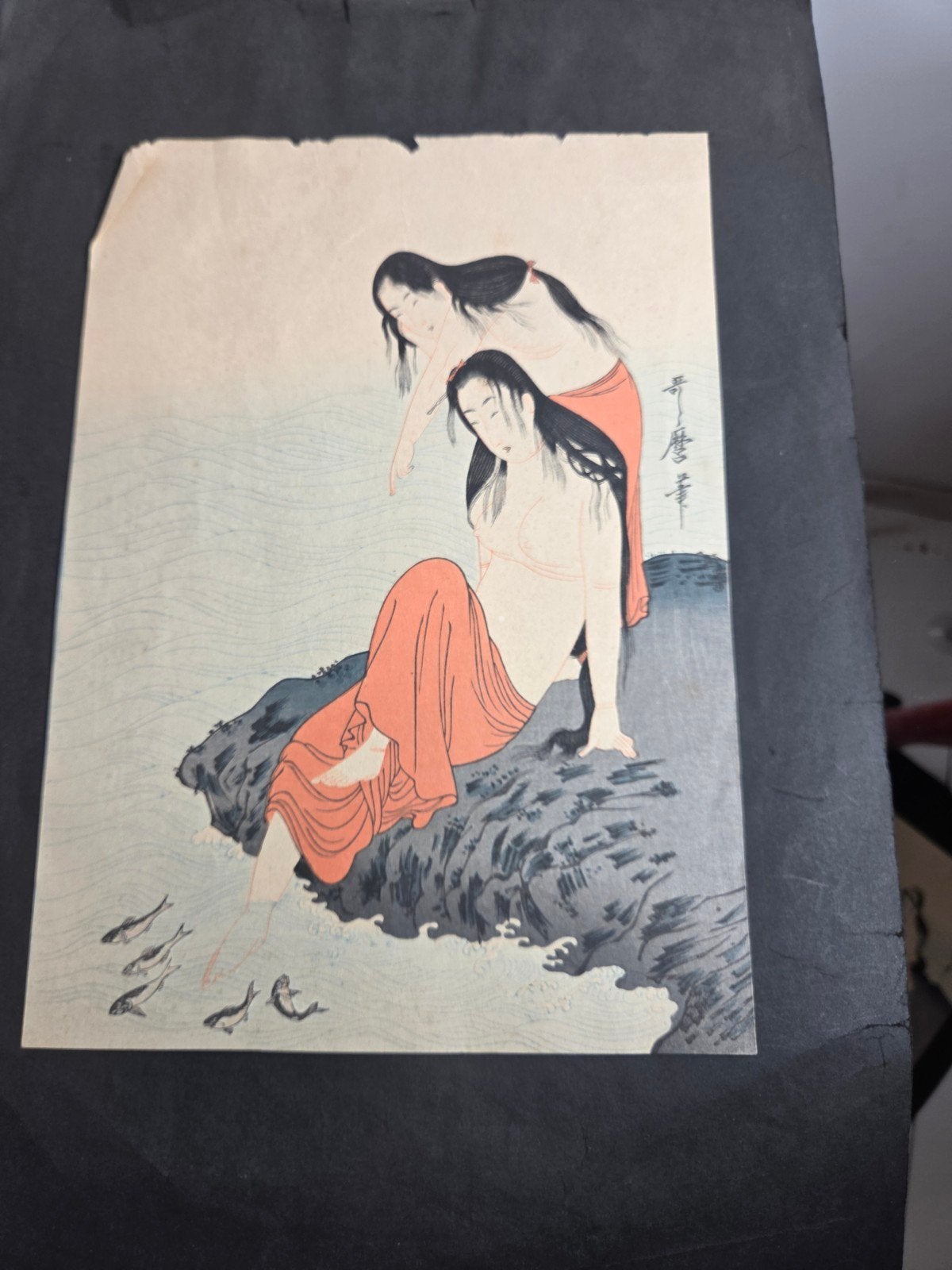 Japans drieluik naar Utamaro – schelpduiksters, Ophalen of Verzenden