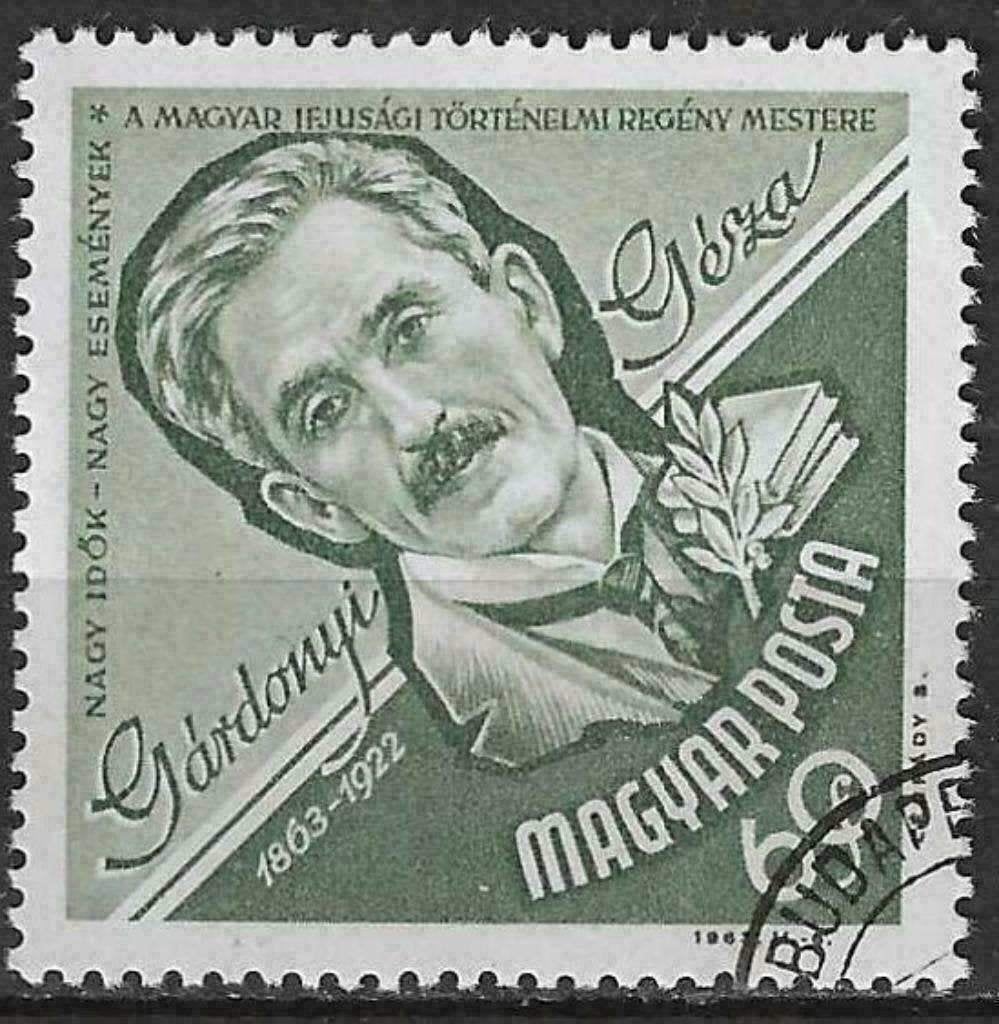 Hongrie 1964 - Yvert 1594 - Géza Gardonyi (ST), Timbres & Monnaies, Timbres | Europe | Hongrie, Envoi, Affranchi