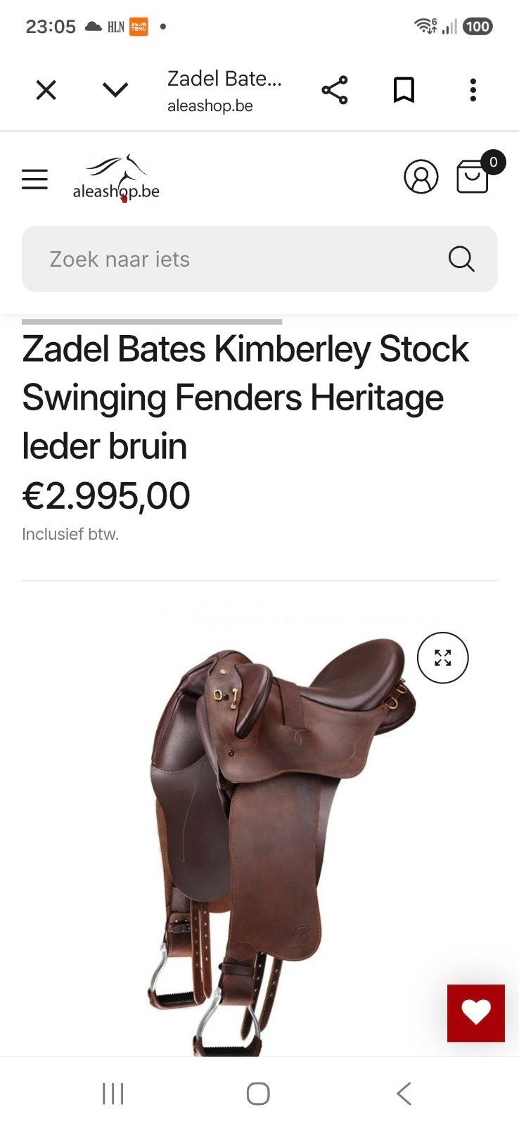 BATES KIMBERLEY STOCK swinging fenders Heritage bruin, Dieren en Toebehoren, Paarden en Pony's | Zadels, Ophalen