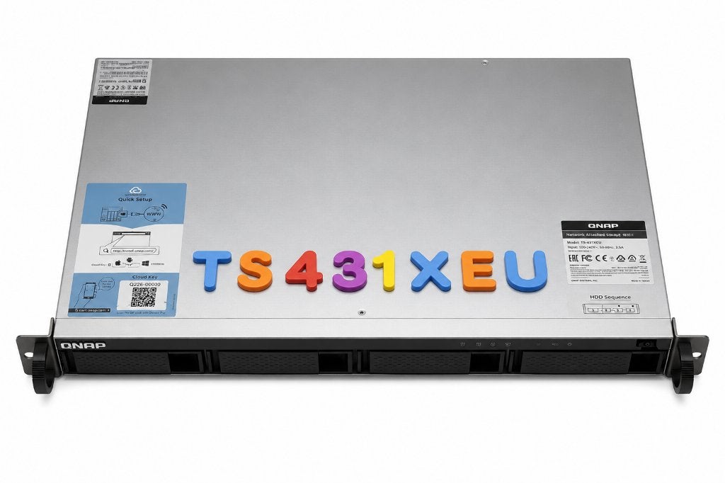 QNAP TS-431XeU – 4-Bay Rack NAS, 10GbE SFP+, Short-Depth, Computers en Software, NAS, Verzenden, Refurbished