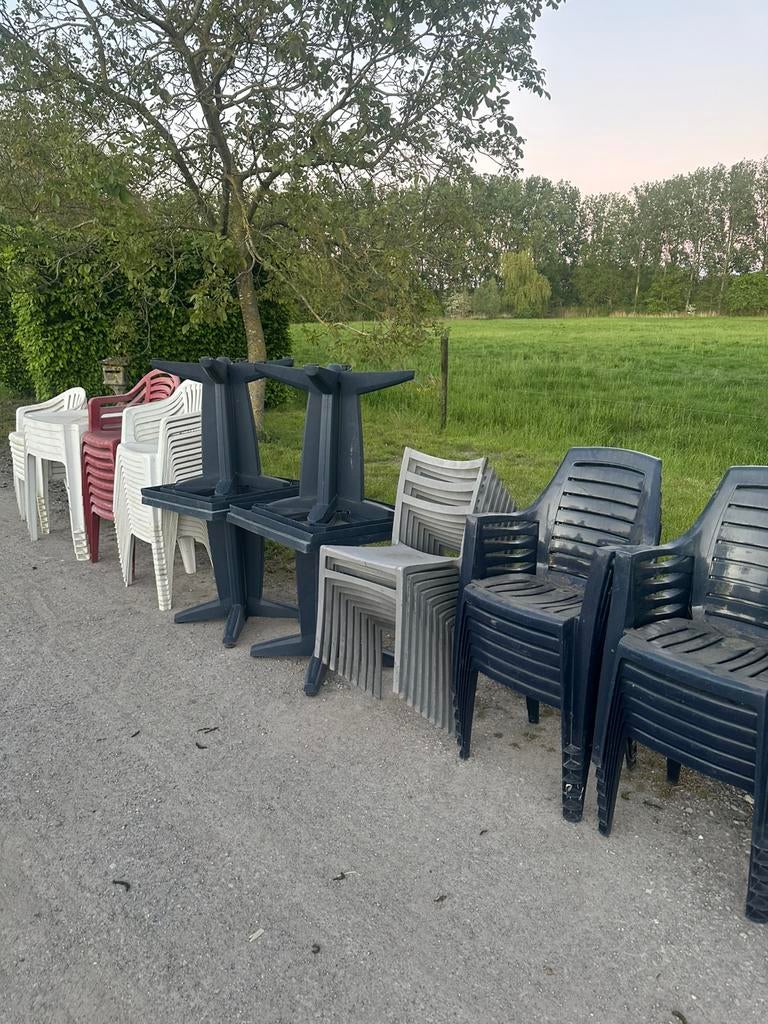 Tuinstoelen en tafels, Tuin en Terras, Tuinsets en Loungesets, Ophalen, Zo goed als nieuw