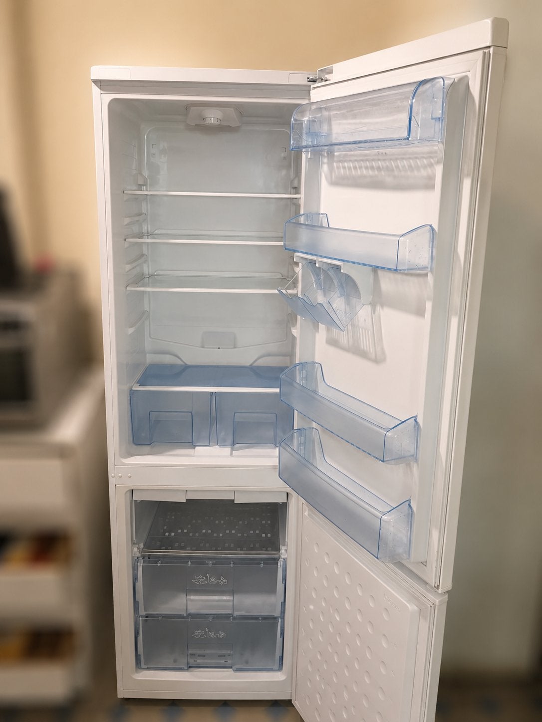 Réfrigérateur combiné BEKO blanc, Enlèvement, Utilisé, Avec compartiment congélateur