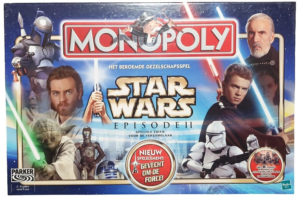 Monopoly - Star Wars - Episode Two - Dutch (Sealed), Vijf spelers of meer, Verzenden, Nieuw, 1027 Newport Avenue, Pawtucket, RI 02861, United States