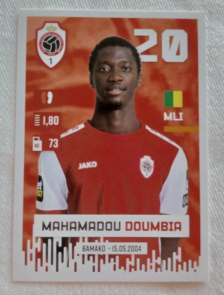 Sticker Mahamadou Doumbia (rookie) - Pro League 2024-2025, Ophalen of Verzenden, Zo goed als nieuw, Sticker