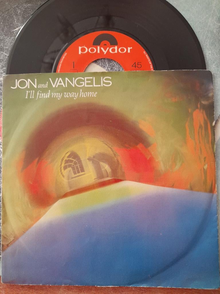 Jon et Vangelis-Je trouverai le chemin du retour. 7", Enlèvement ou Envoi, Utilisé, Pop