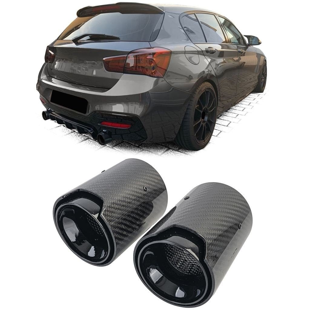 Carbon Uitlaat Sierstuk voor BMW M135i / M140i Sportieve Upg, Verzenden