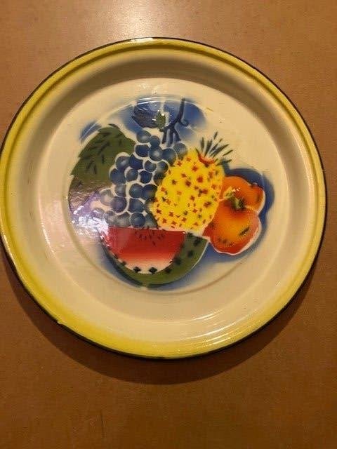 ANCIEN PLATEAU EMAILLEKEIZER.NL 36 CM, Enlèvement ou Envoi