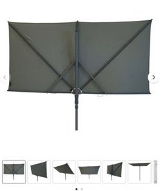 parasols, Tuin en Terras, Ophalen, 2 tot 3 meter, Zo goed als nieuw, Kantelbaar