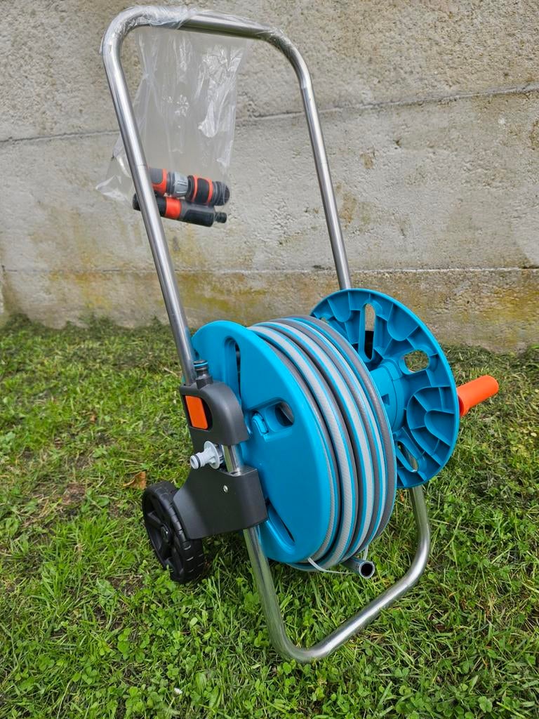 Tuinslang op haspel Gardena L =20 m in Houthalen Nieuwe, Ophalen, Tuinslang