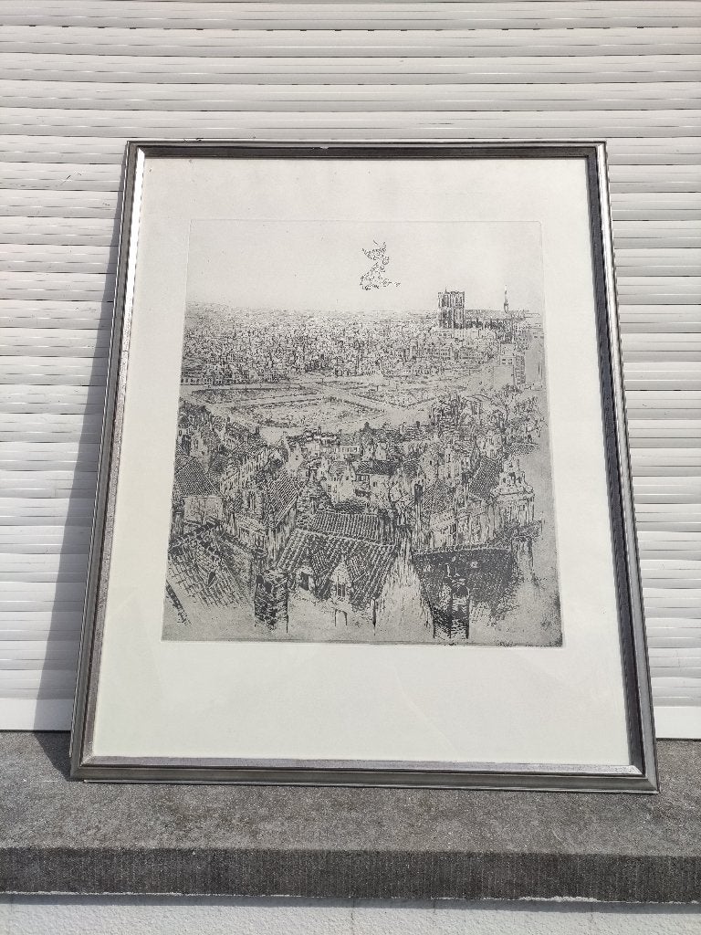gravure signe armand apol, Antiquités & Art, Enlèvement, Gravure