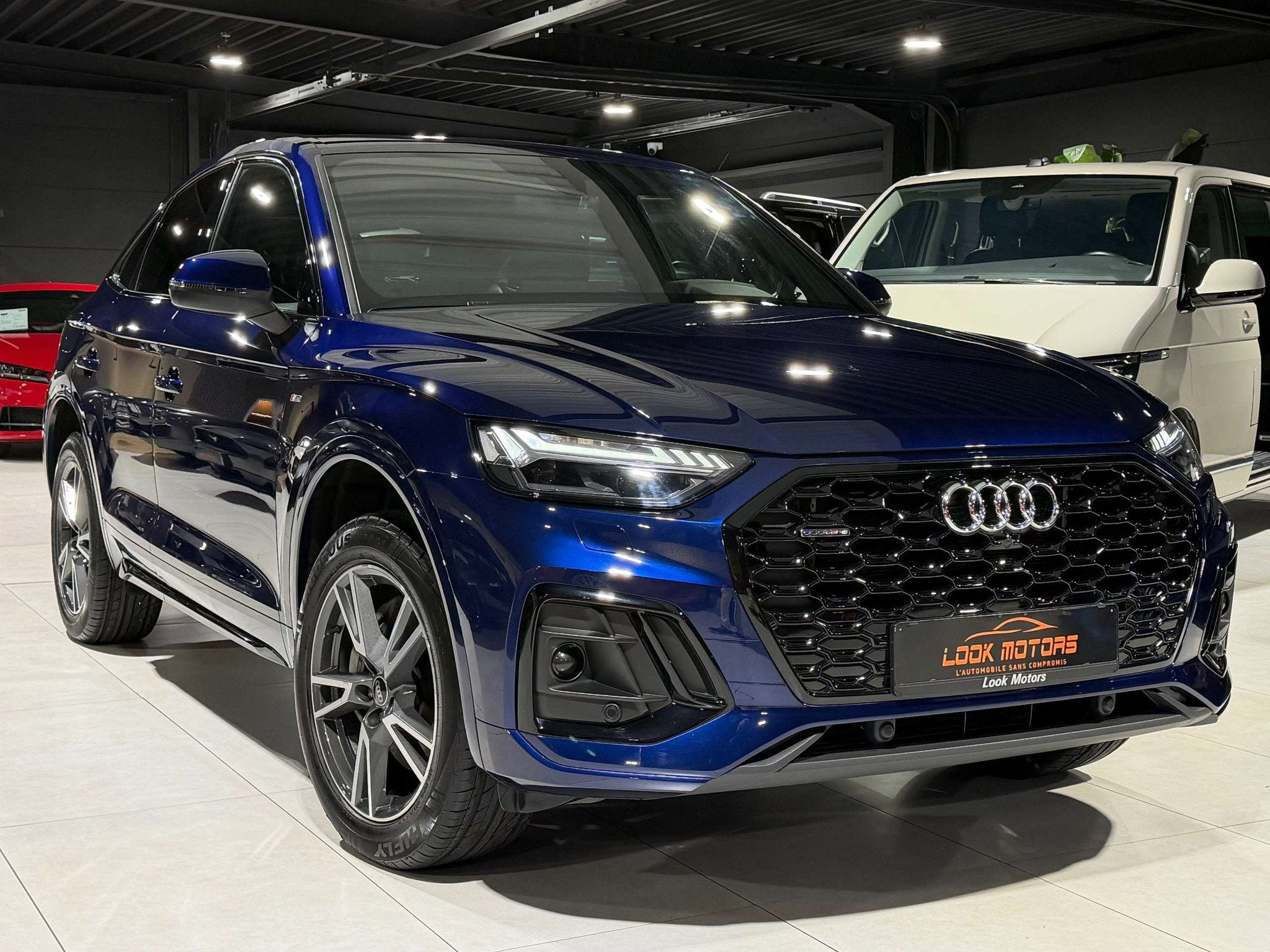 Audi Q5 SPORTBACK PHEV 50 TFSIe Quattro S-line S-tronic NAVI, Auto's, Automaat, Gebruikt, Zwart, 4 cilinders