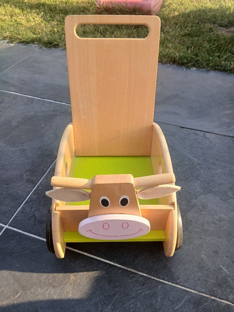 Scratch houten loopkar, Enfants & Bébés, Jouets | Jouets en bois, Utilisé, Jouet à Rouler ou à Bascule, Enlèvement