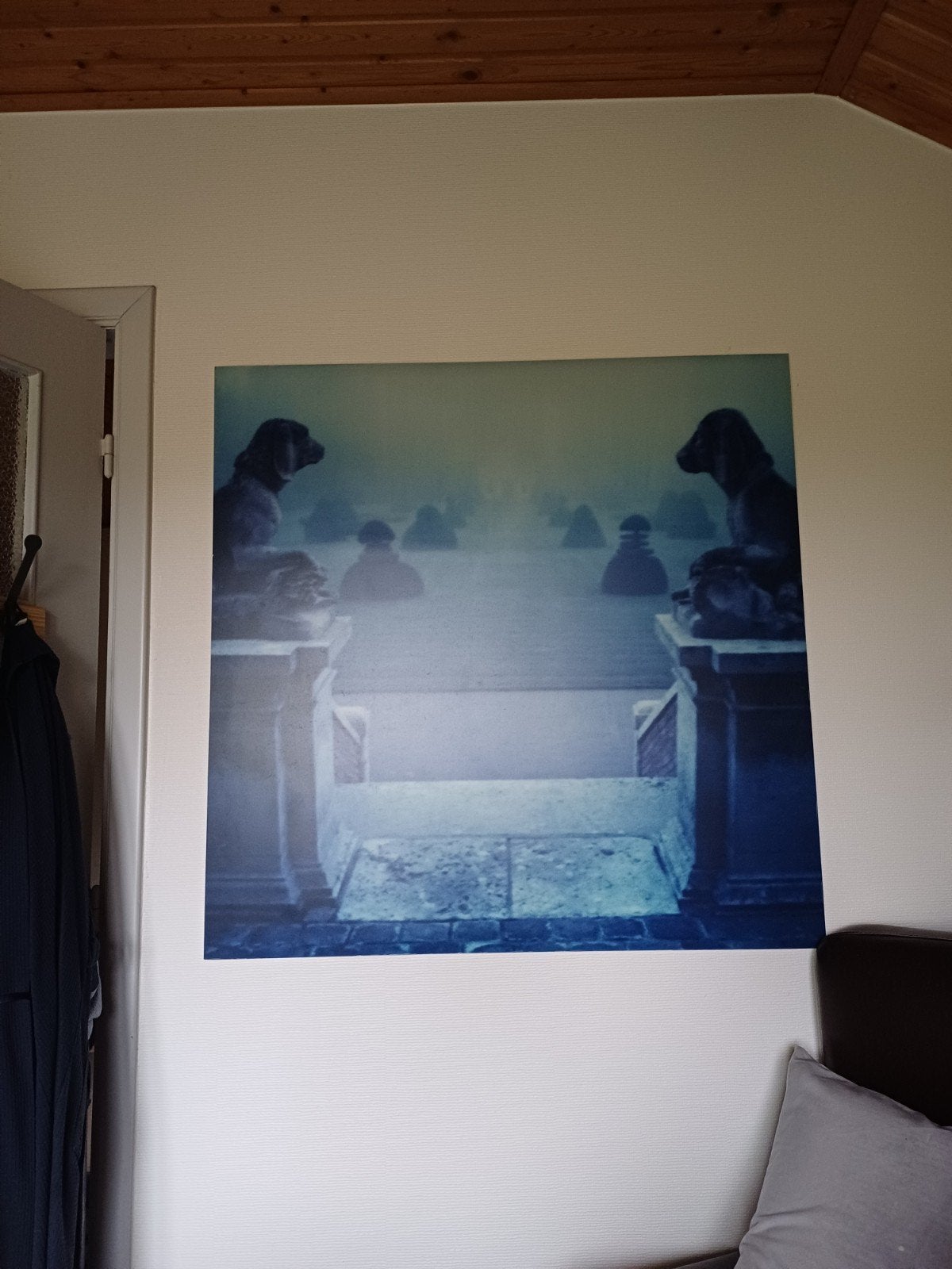 muurdecoratie foto vergroot op.plaat., Ophalen