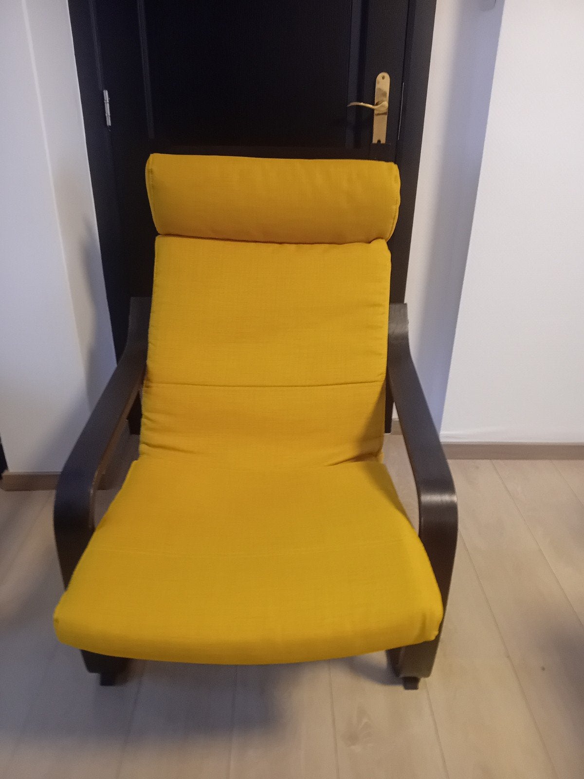 fauteuil ikea poang avec coussin, Enlèvement, Jaune