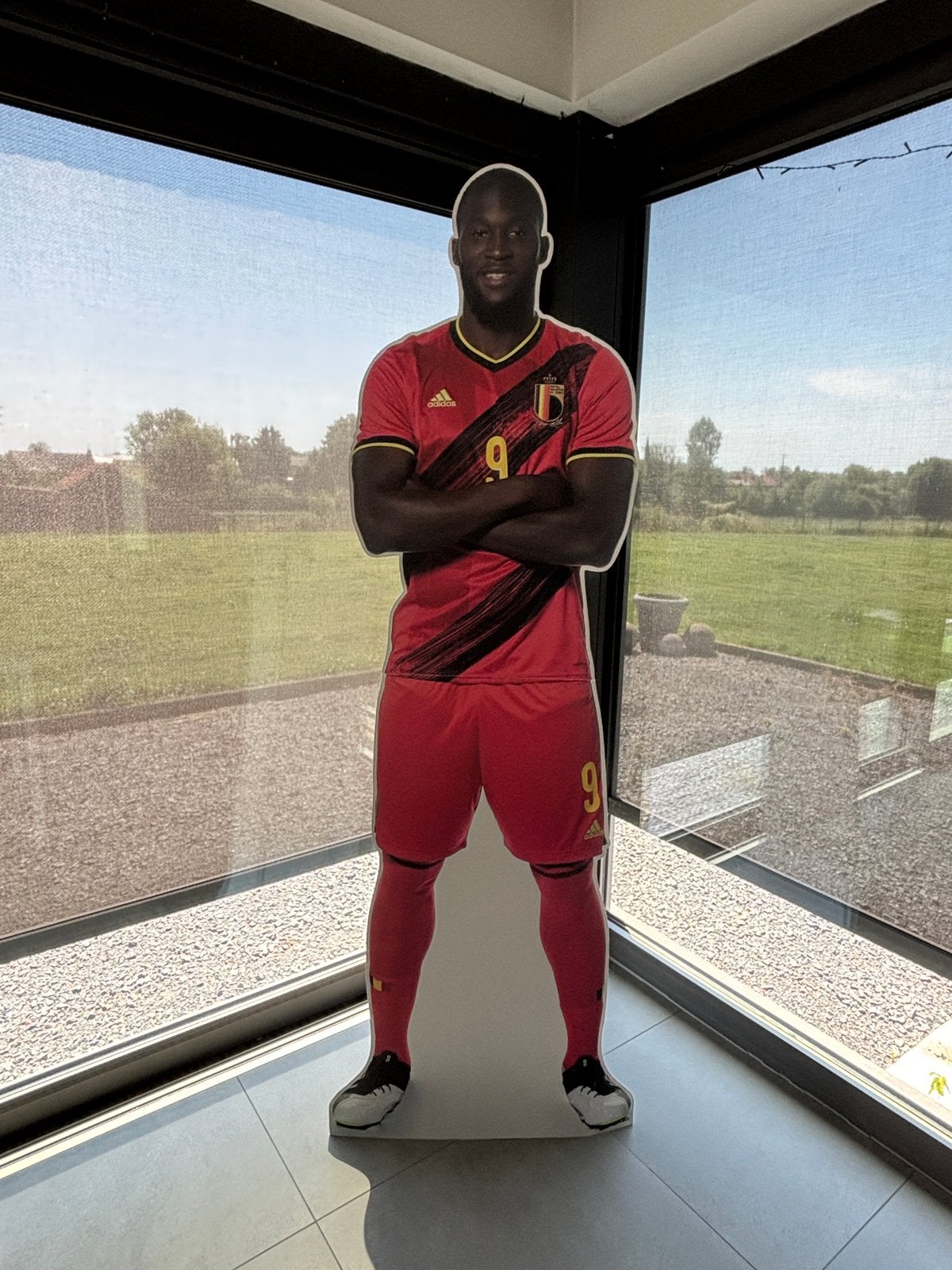 Deco foot lukaku taille réelle. 1m91. Modele unique, Enlèvement, Comme neuf
