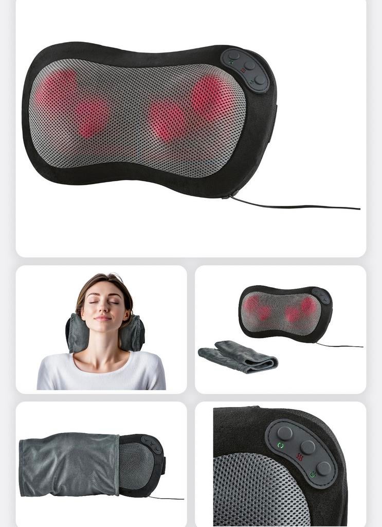 Shiatsu Massagekussen, Sport en Fitness, Massageproducten, Ophalen of Verzenden, Zo goed als nieuw, Apparaat