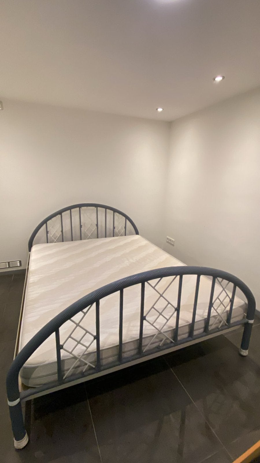 Zeer fraai bed 160x200cm Auping, Ophalen, Gebruikt, Blauw, Tweepersoons