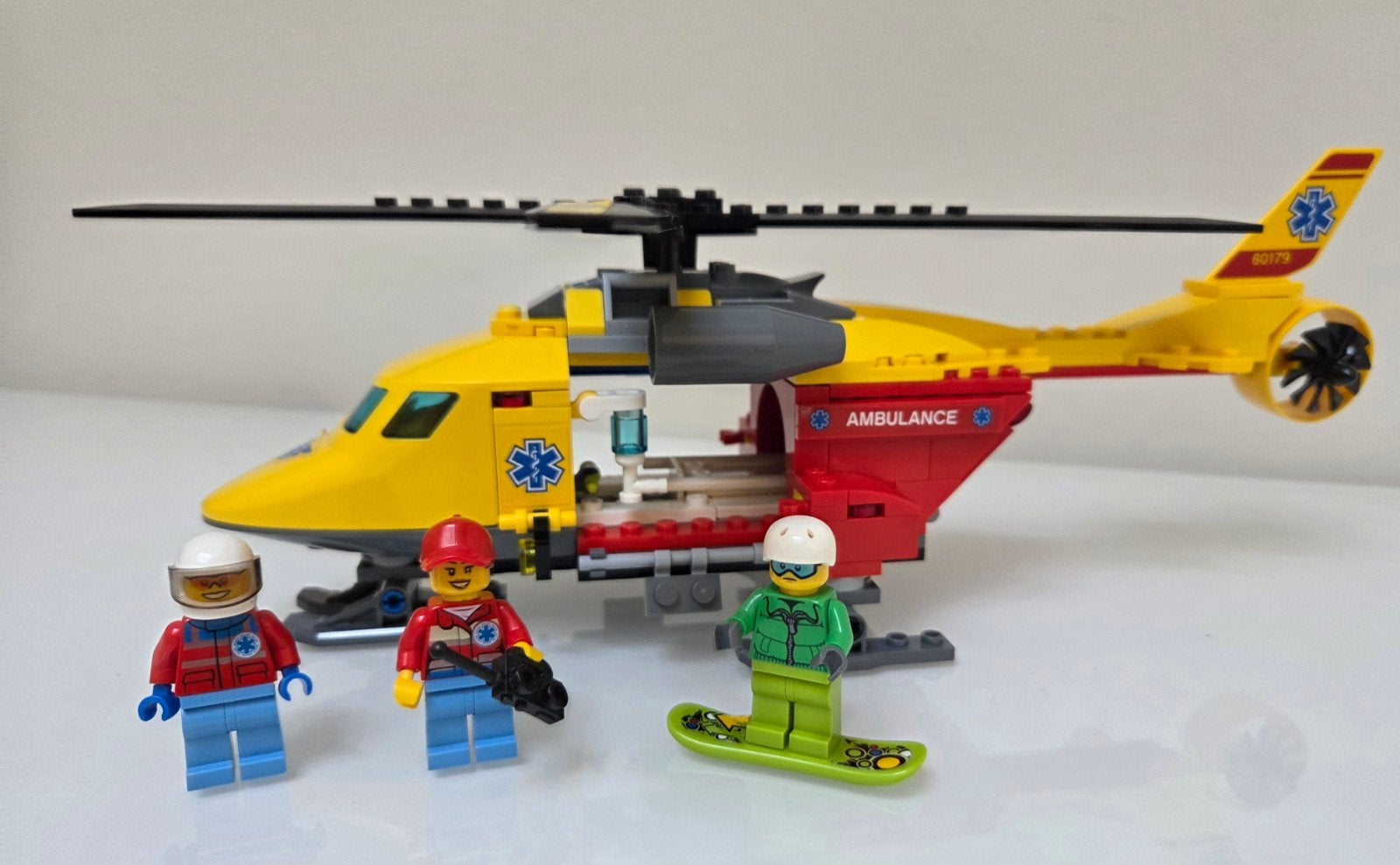 LEGO City Ambulancehelikopter (60179) compleet, City, Lego, Enlèvement, Complet