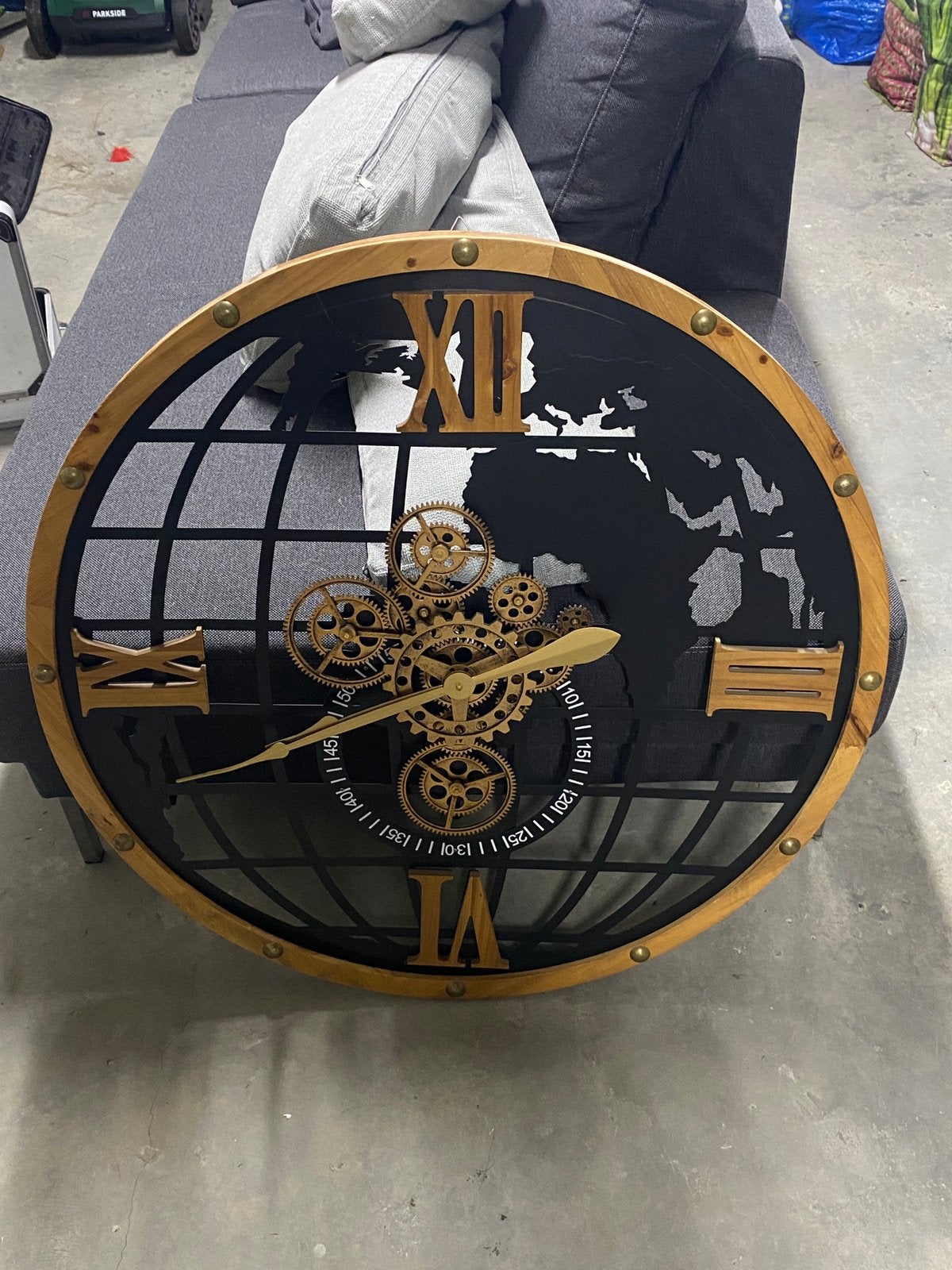 Grande horloge en bois, Huis en Inrichting, Woonaccessoires | Klokken, Ophalen, Zo goed als nieuw