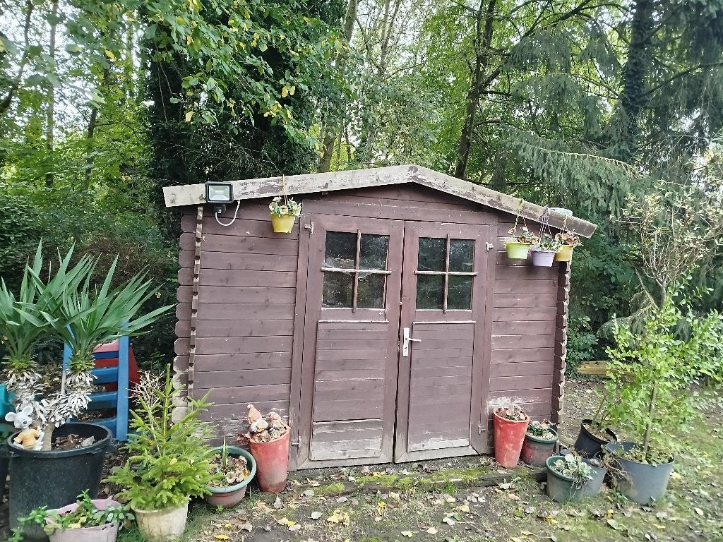 Abris de jardin, Ophalen, Tuinhuis, 2 ramen, 250 tot 300 cm