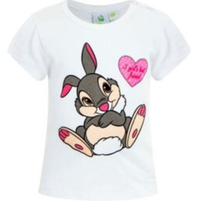 Bambi Stampertje Baby T-Shirt - Disney - Wit - Maat 86, Enfants & Bébés, Vêtements de bébé | Taille 86, Enlèvement ou Envoi, Chemisette ou Manches longues