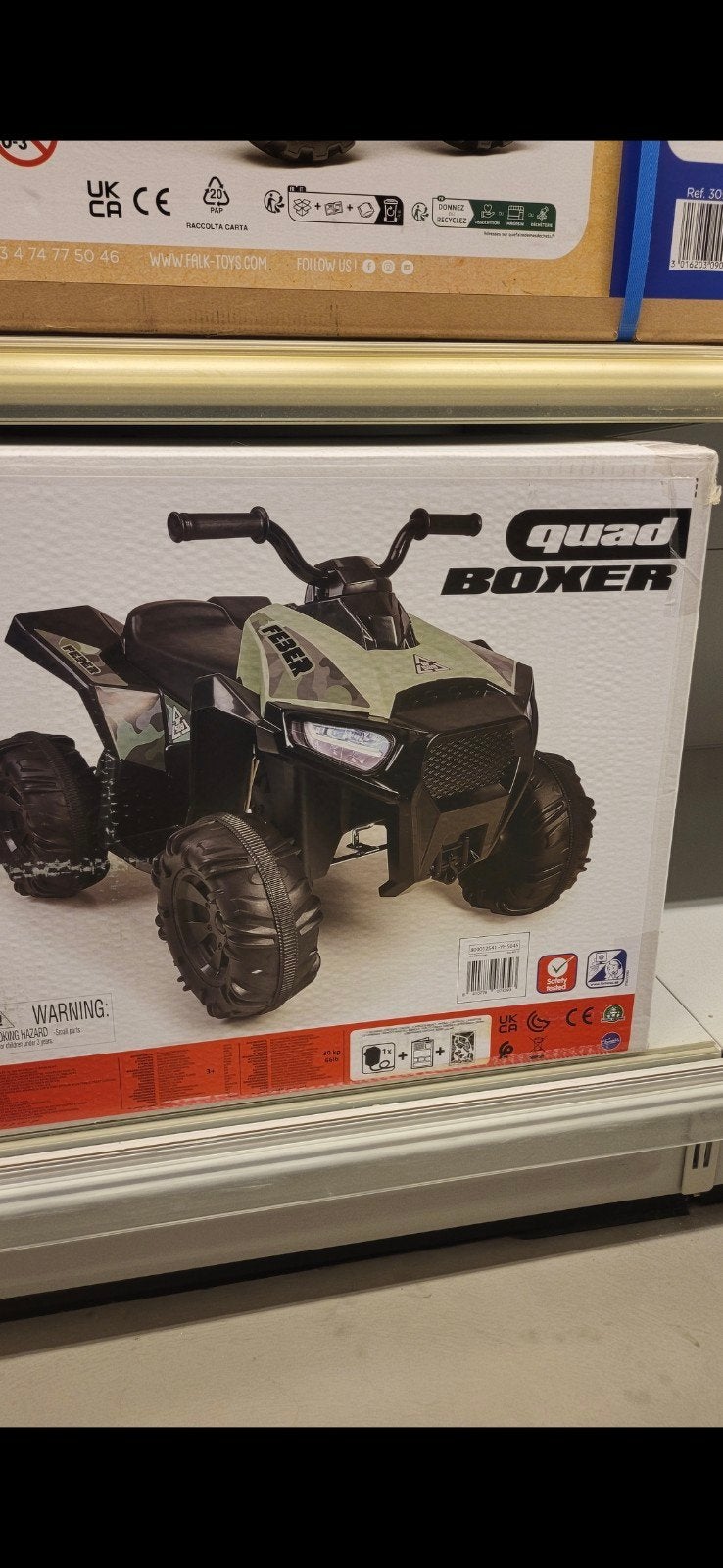 Feber Quad Boxer 12V Kinderquad - Nieuw in doos, Hobby en Vrije tijd, Modelbouw | Auto's en Voertuigen, Ophalen, Nieuw