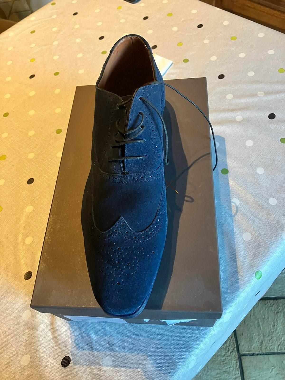 Herenschoenen, Enlèvement ou Envoi, Comme neuf, Autres types, Bleu