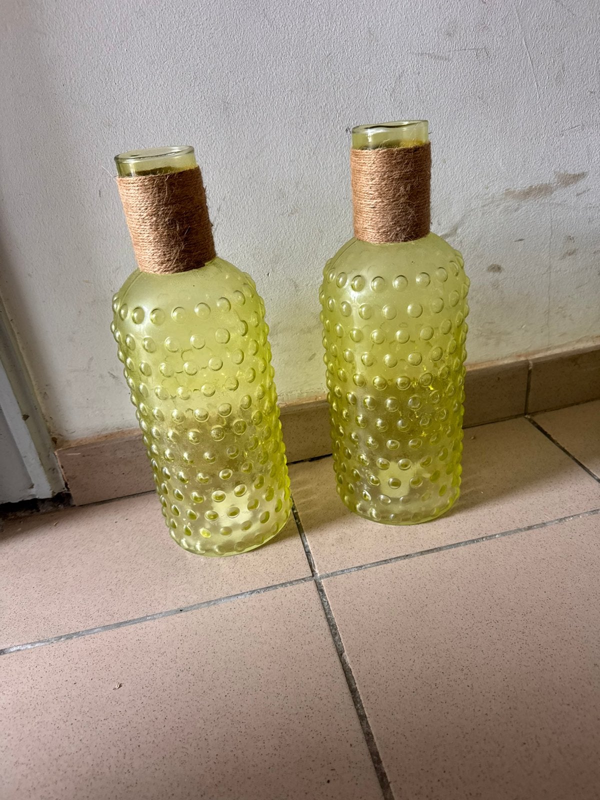 Twee decoratie flessen, Ophalen of Verzenden, Zo goed als nieuw