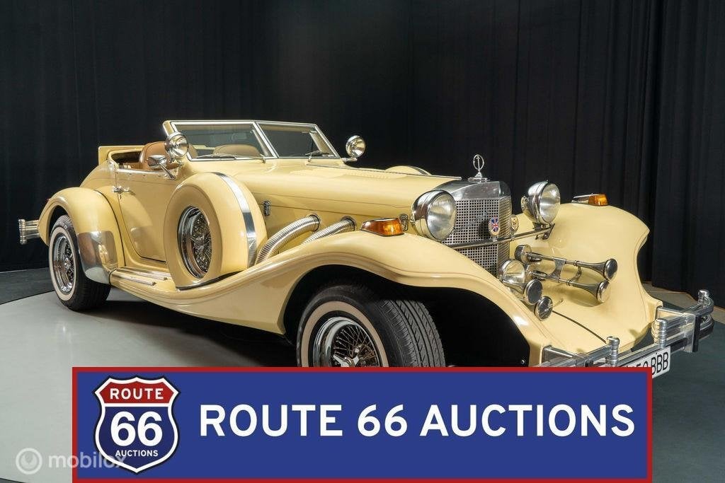 Excalibur Roadster Series IV | 1981 | Route 66 Auctions, Overige merken, Zwart, Bedrijf, Handgeschakeld