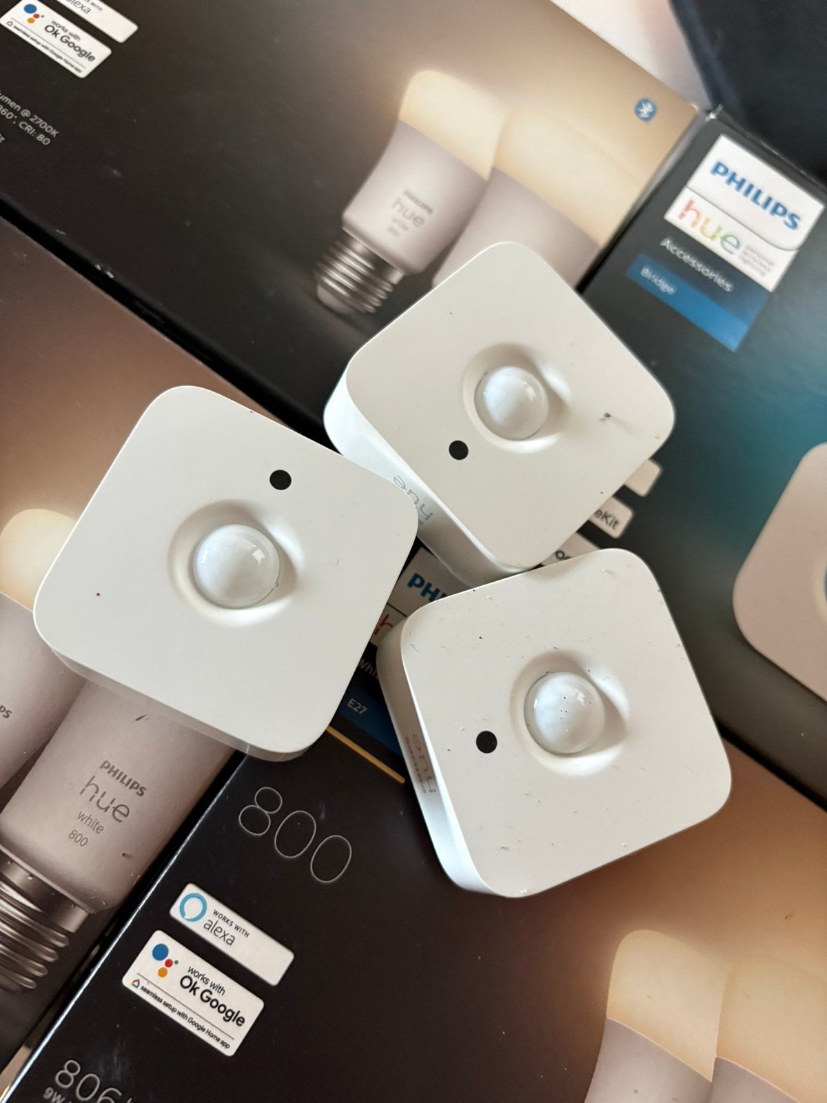 Phillips Hue lampen en sensoren, Huis en Inrichting, Lampen | Overige, Ophalen, Zo goed als nieuw, E27 (groot), Philips Hue