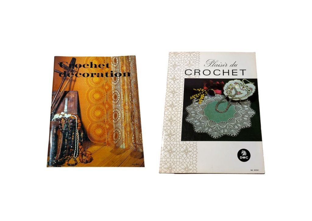2 livres crochet DMC vintage année 70 (prix pièce), Hobby & Loisirs créatifs, Enlèvement, Utilisé, Crochet, Patron ou Livre
