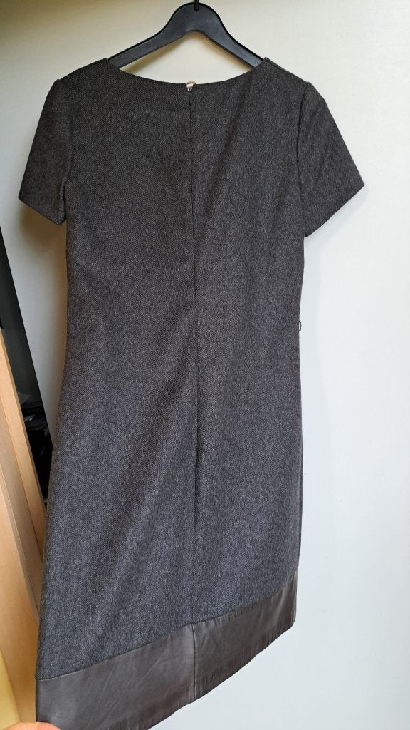 Donkergrijs vintage kleedje/jurk, Natan, maat 40, Zo goed als nieuw, Knielengte, Grijs, Natan